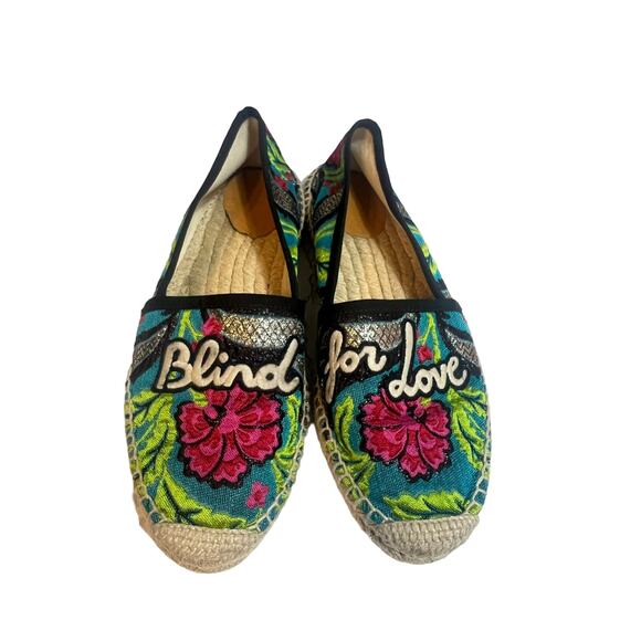 Gucci Blind for love espadrilles Sz 39 - Picture 1 of 6